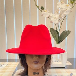 Red Women's Fedora Hat